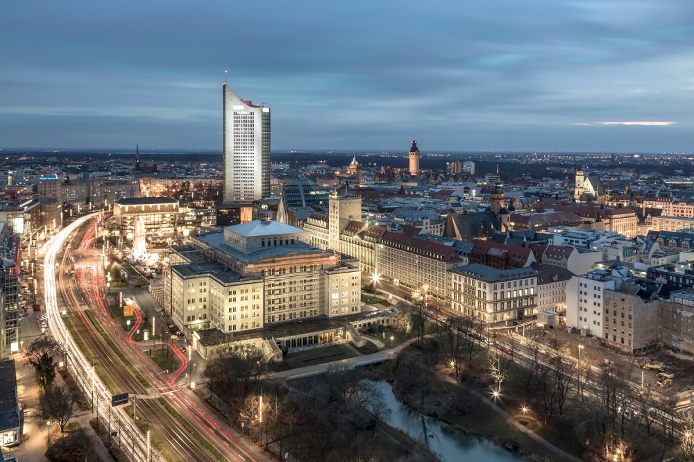 Leipzig in der Blauen Stunde