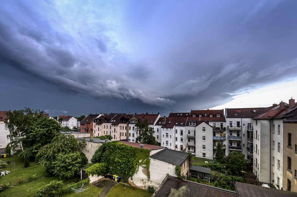 dramatischer Himmel über Leipzig 2